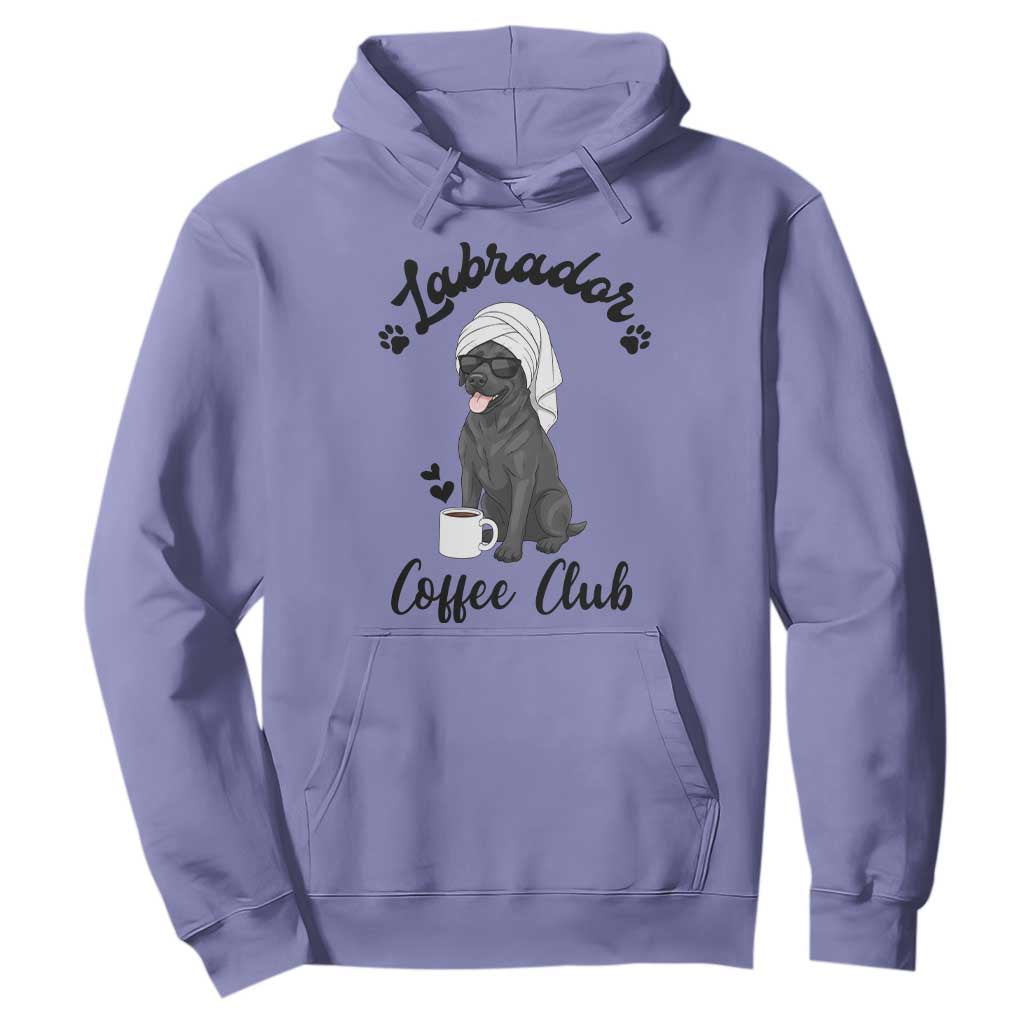 Labrador Coffee Club Hoodie Funny Dog Lover Gift TS12 Violet Print Your Wear
