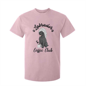 Labrador Coffee Club T Shirt For Kid Funny Dog Lover Gift TS12 Light Pink Print Your Wear