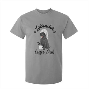 Labrador Coffee Club T Shirt For Kid Funny Dog Lover Gift TS12 Sport Gray Print Your Wear