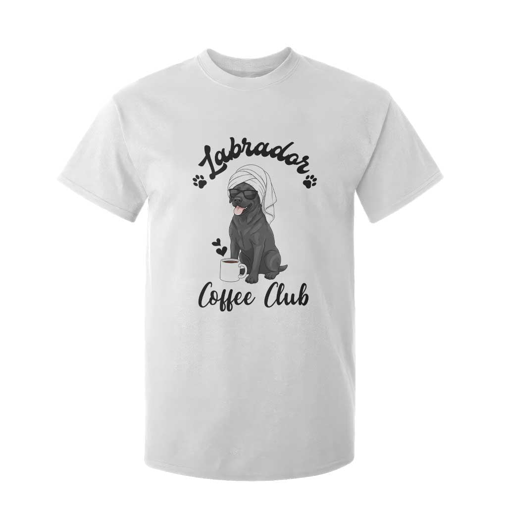 Labrador Coffee Club T Shirt For Kid Funny Dog Lover Gift TS12 White Print Your Wear