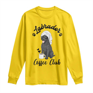 Labrador Coffee Club Long Sleeve Shirt Funny Dog Lover Gift TS12 Daisy Print Your Wear