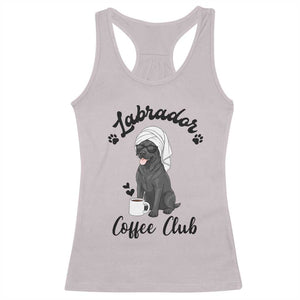 Labrador Coffee Club Racerback Tank Top Funny Dog Lover Gift TS12 Ice Gray Print Your Wear