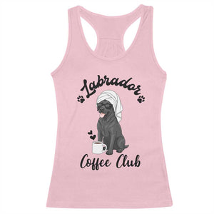 Labrador Coffee Club Racerback Tank Top Funny Dog Lover Gift TS12 Light Pink Print Your Wear