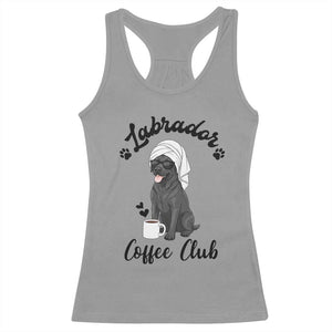 Labrador Coffee Club Racerback Tank Top Funny Dog Lover Gift TS12 Sport Gray Print Your Wear