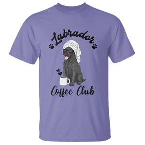 Labrador Coffee Club T Shirt Funny Dog Lover Gift TS12 Violet Print Your Wear