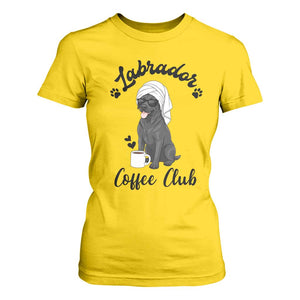 Labrador Coffee Club T Shirt For Women Funny Dog Lover Gift TS12 Daisy Print Your Wear