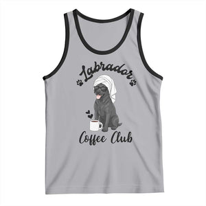 Labrador Coffee Club Tank Top Funny Dog Lover Gift TS12 Athletic Heather Black Print Your Wear