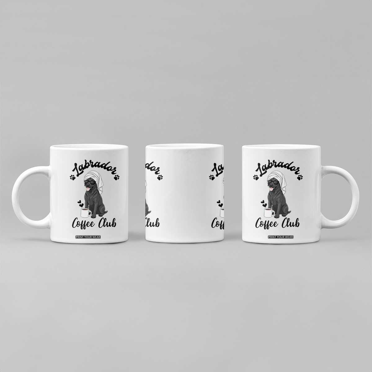Labrador Coffee Club Coffee Mug Funny Dog Lover Gift TS12 Print Your Wear