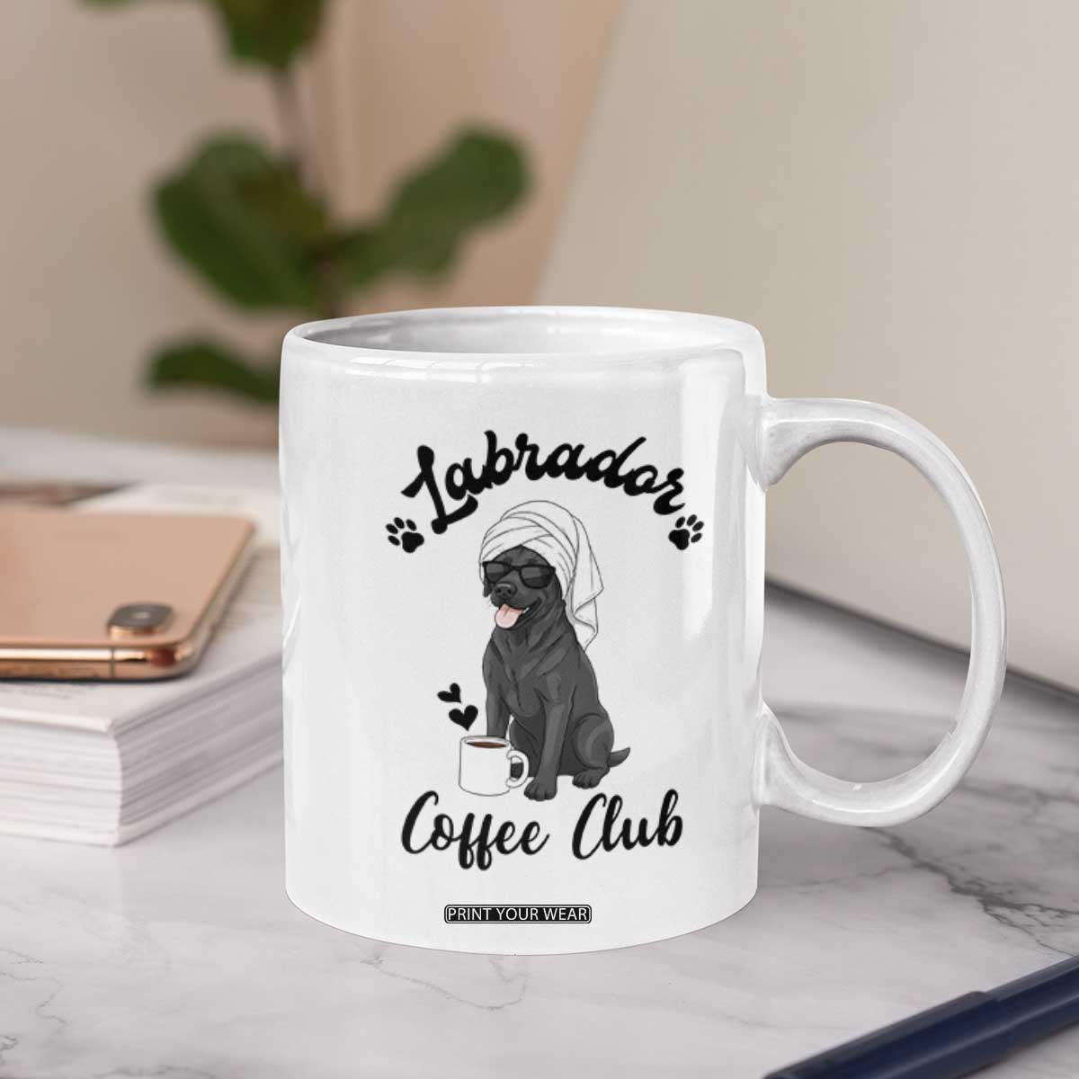 Labrador Coffee Club Coffee Mug Funny Dog Lover Gift TS12 Print Your Wear