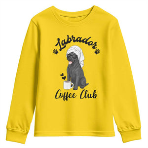 Labrador Coffee Club Youth Sweatshirt Funny Dog Lover Gift TS12 Daisy Print Your Wear