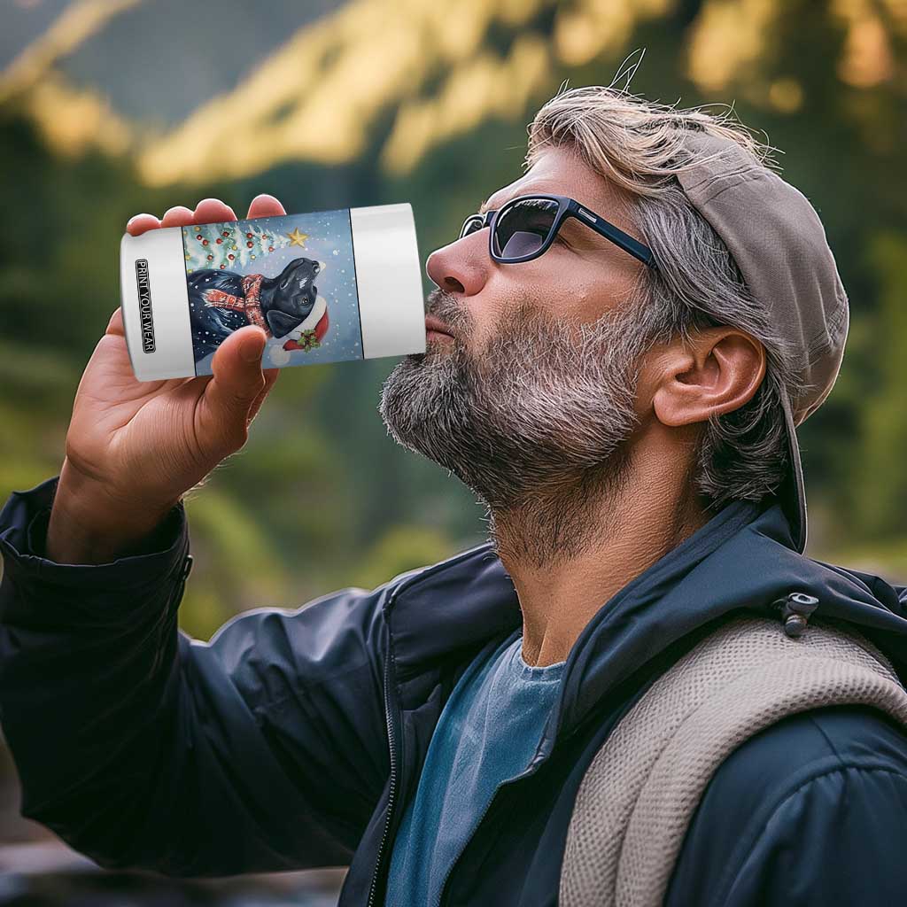 Cute Black Lab Christmas 4 in 1 Can Cooler Tumbler Holiday Dog Lover Gift Idea TS12 Print Your Wear