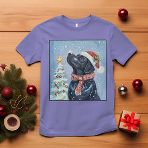 Cute Black Lab Christmas T Shirt Holiday Dog Lover Gift Idea TS12 Violet Print Your Wear