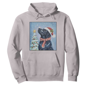 Cute Black Lab Christmas Hoodie Holiday Dog Lover Gift Idea TS12 Ice Gray Print Your Wear