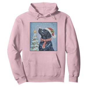 Cute Black Lab Christmas Hoodie Holiday Dog Lover Gift Idea TS12 Light Pink Print Your Wear