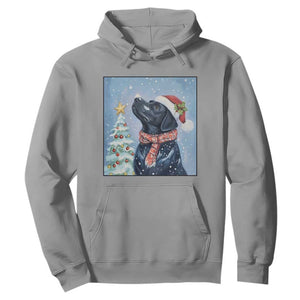 Cute Black Lab Christmas Hoodie Holiday Dog Lover Gift Idea TS12 Sport Gray Print Your Wear