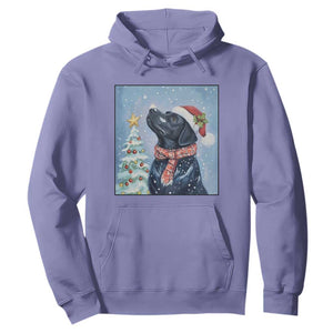 Cute Black Lab Christmas Hoodie Holiday Dog Lover Gift Idea TS12 Violet Print Your Wear