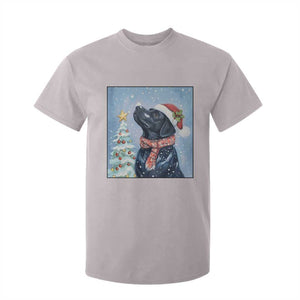 Cute Black Lab Christmas T Shirt For Kid Holiday Dog Lover Gift Idea TS12 Ice Gray Print Your Wear