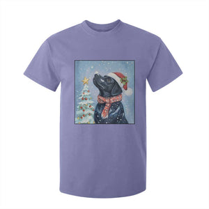 Cute Black Lab Christmas T Shirt For Kid Holiday Dog Lover Gift Idea TS12 Violet Print Your Wear