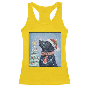 Cute Black Lab Christmas Racerback Tank Top Holiday Dog Lover Gift Idea TS12 Daisy Print Your Wear