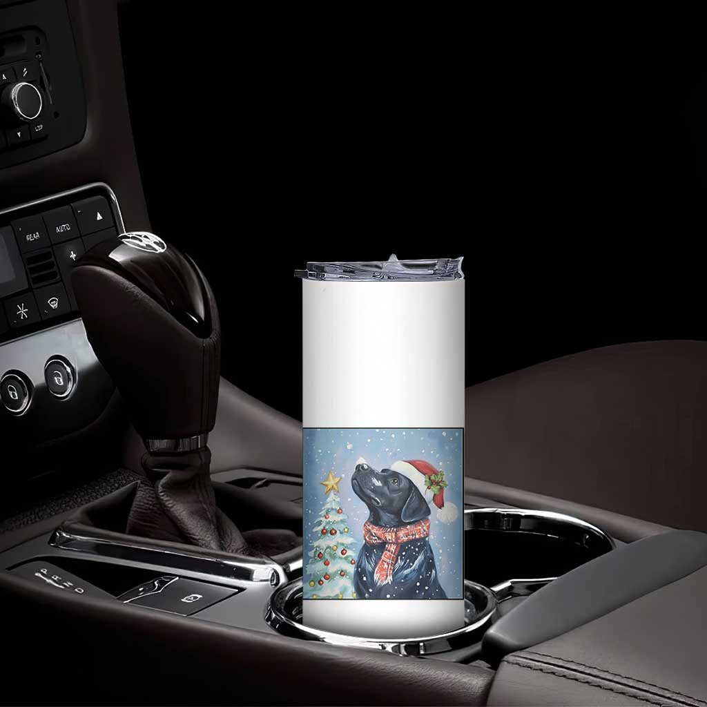 Cute Black Lab Christmas Skinny Tumbler Holiday Dog Lover Gift Idea TS12 Print Your Wear