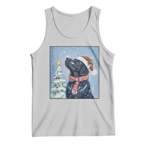 Cute Black Lab Christmas Tank Top Holiday Dog Lover Gift Idea TS12 Ash Print Your Wear