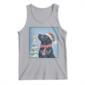 Cute Black Lab Christmas Tank Top Holiday Dog Lover Gift Idea TS12 Athletic Heather Print Your Wear