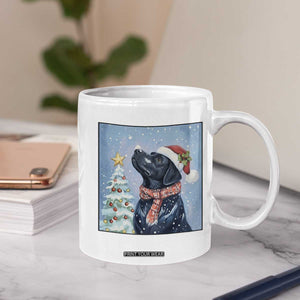 Cute Black Lab Christmas Coffee Mug Holiday Dog Lover Gift Idea TS12 Print Your Wear