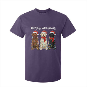 Funny Merry Woofmas T Shirt For Kid Labrador Funny Christmas Dog Lover Gift TS12 Purple Print Your Wear
