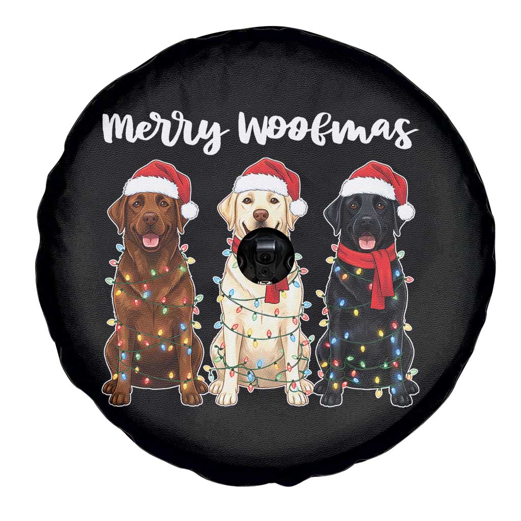 Funny Merry Woofmas Spare Tire Cover Labrador Funny Christmas Dog Lover Gift TS12 Print Your Wear