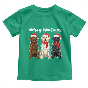 Funny Merry Woofmas Toddler T Shirt Labrador Funny Christmas Dog Lover Gift TS12 Irish Green Print Your Wear