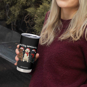 Funny Merry Woofmas Tumbler Cup Labrador Funny Christmas Dog Lover Gift TS12 Print Your Wear