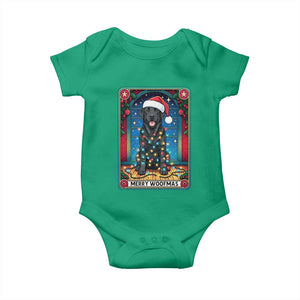 Merry Woofmas Baby Onesie Funny Tarot Card Labrador Retriever Christmas Gift TS12 Irish Green Print Your Wear