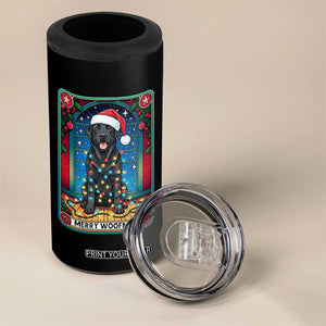 Merry Woofmas 4 in 1 Can Cooler Tumbler Funny Tarot Card Labrador Retriever Christmas Gift TS12 Print Your Wear