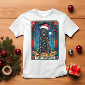 Merry Woofmas T Shirt Funny Tarot Card Labrador Retriever Christmas Gift TS12 White Print Your Wear