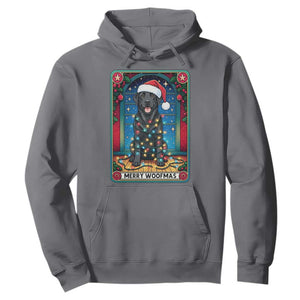 Merry Woofmas Hoodie Funny Tarot Card Labrador Retriever Christmas Gift TS12 Charcoal Print Your Wear