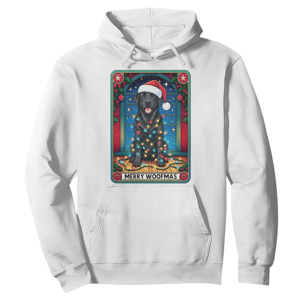 Merry Woofmas Hoodie Funny Tarot Card Labrador Retriever Christmas Gift TS12 White Print Your Wear