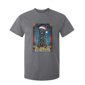 Merry Woofmas T Shirt For Kid Funny Tarot Card Labrador Retriever Christmas Gift TS12 Charcoal Print Your Wear