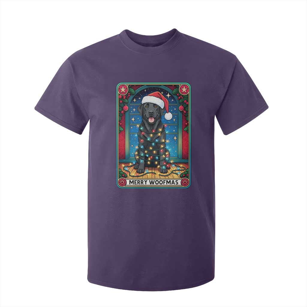 Merry Woofmas T Shirt For Kid Funny Tarot Card Labrador Retriever Christmas Gift TS12 Purple Print Your Wear