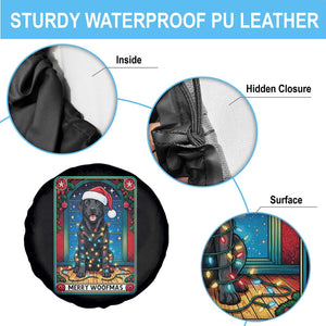 Merry Woofmas Spare Tire Cover Funny Tarot Card Labrador Retriever Christmas Gift TS12 Print Your Wear