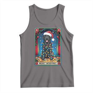 Merry Woofmas Tank Top Funny Tarot Card Labrador Retriever Christmas Gift TS12 Deep Heather Print Your Wear