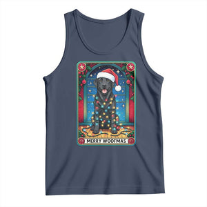 Merry Woofmas Tank Top Funny Tarot Card Labrador Retriever Christmas Gift TS12 Navy Print Your Wear