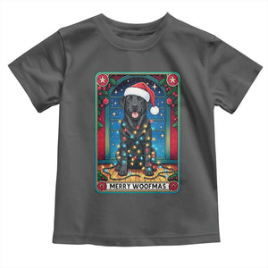 Merry Woofmas Toddler T Shirt Funny Tarot Card Labrador Retriever Christmas Gift TS12 Dark Heather Print Your Wear