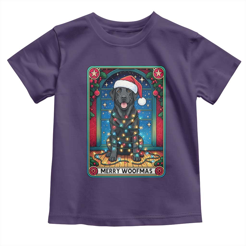 Merry Woofmas Toddler T Shirt Funny Tarot Card Labrador Retriever Christmas Gift TS12 Purple Print Your Wear