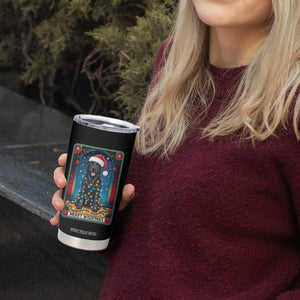 Merry Woofmas Tumbler Cup Funny Tarot Card Labrador Retriever Christmas Gift TS12 Print Your Wear