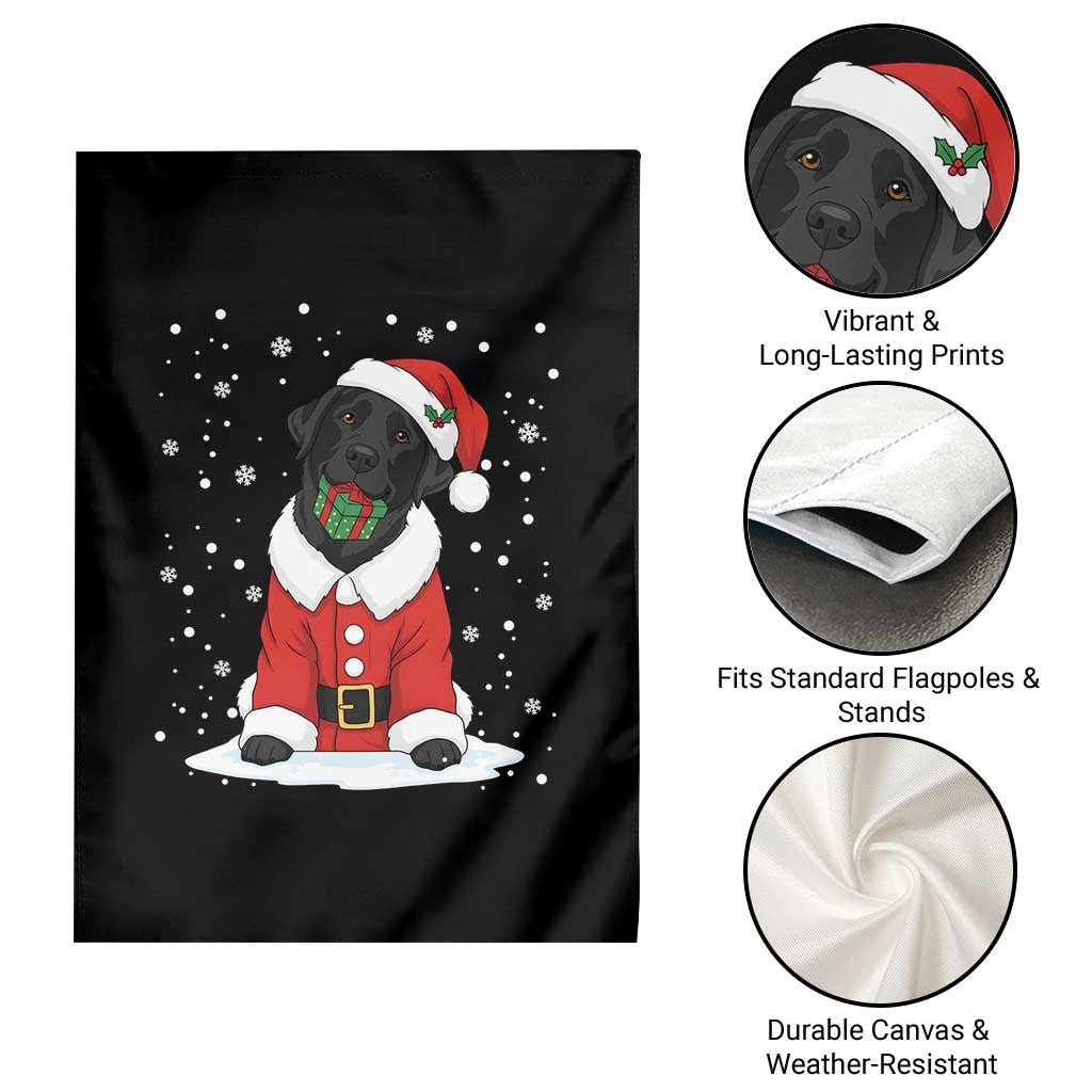 Black Labrador Santa Garden Flag Funny Christmas Dog Lover Gift TS12 Print Your Wear