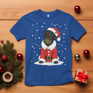 Black Labrador Santa T Shirt Funny Christmas Dog Lover Gift TS12 Royal Blue Print Your Wear