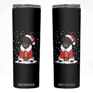 Black Labrador Santa Skinny Tumbler Funny Christmas Dog Lover Gift TS12 Black Print Your Wear
