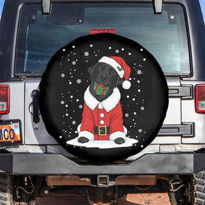 Black Labrador Santa Spare Tire Cover Funny Christmas Dog Lover Gift TS12 No hole Black Print Your Wear