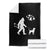 Funny Bow Hunter Throw Blanket Bigfoot Walking Labrador Hunting Dog Gift TS12 Black Print Your Wear