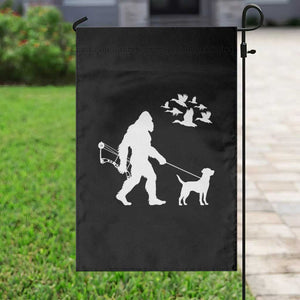 Funny Bow Hunter Garden Flag Bigfoot Walking Labrador Hunting Dog Gift TS12 Print Your Wear